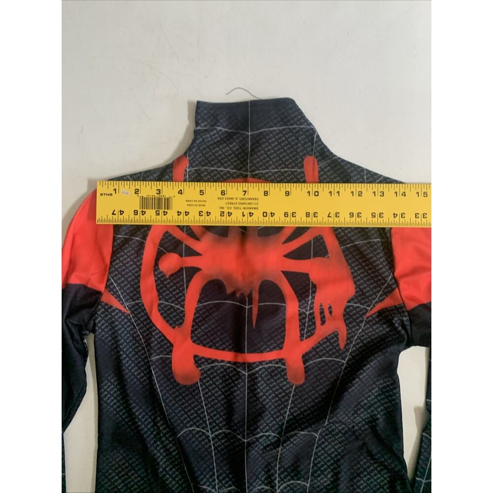 Spiderman Sz L Into the SpiderVerse Miles Morales Jumpsuit Adult Cosplay Costume - Picture 3 of 16